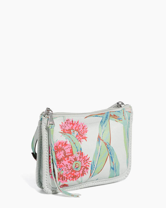Aimee Kestenberg Famous Double Top Zip Crossbody Eucalyptus Print