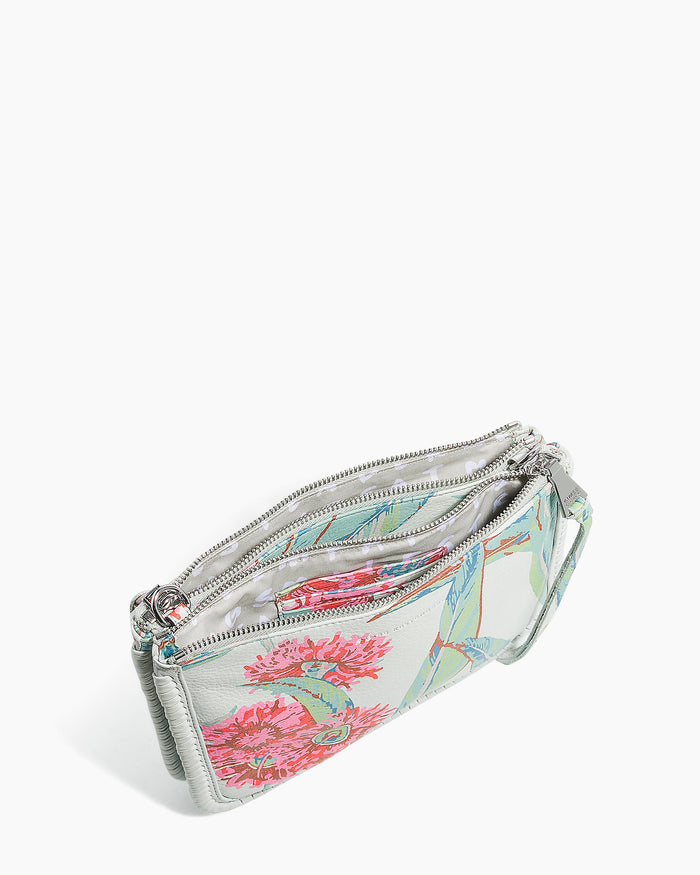 Aimee Kestenberg Famous Double Top Zip Crossbody Eucalyptus Print