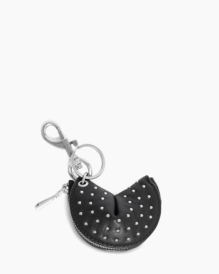 aimee kestenberg Fortune Zip Charm Black with Shiny Silver Studs