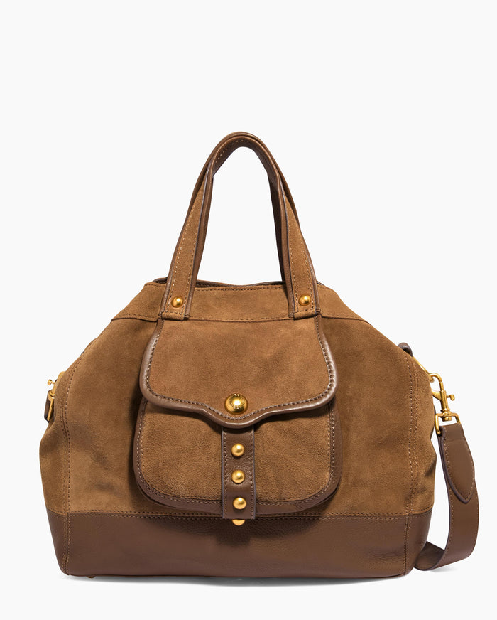 aimee kestenberg Great Escape Convertible Shopper Coffee Suede