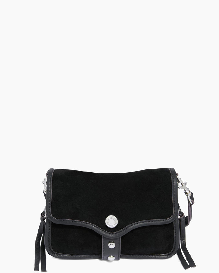 aimee kestenberg Great Escape Mini Crossbody Black Suede