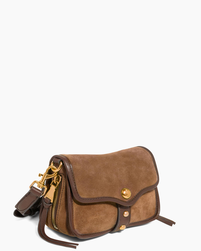 Aimee Kestenberg Great Escape Mini Crossbody Coffee Suede