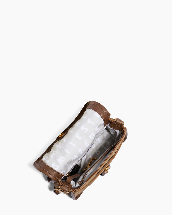 Aimee Kestenberg Great Escape Mini Crossbody Coffee Suede
