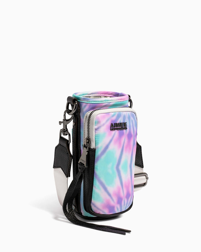 Aimee Kestenberg On Top Of The World Water Bottle Crossbody Spiral Tie Dye