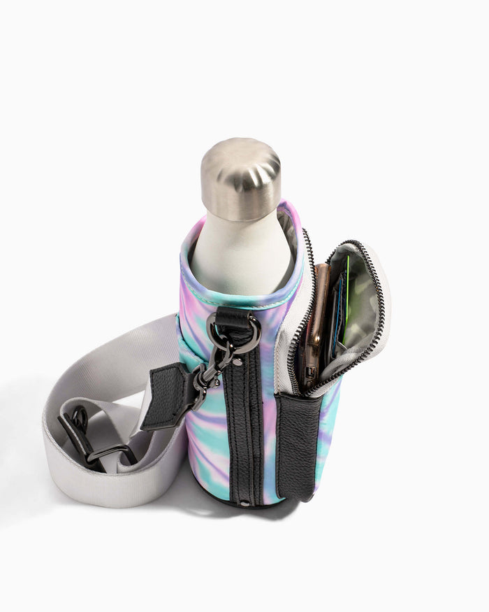 Aimee Kestenberg On Top Of The World Water Bottle Crossbody Spiral Tie Dye