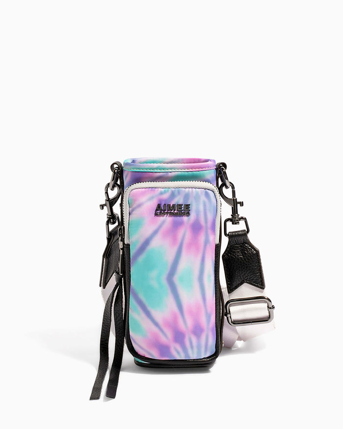 aimee kestenberg On Top Of The World Water Bottle Crossbody Spiral Tie Dye