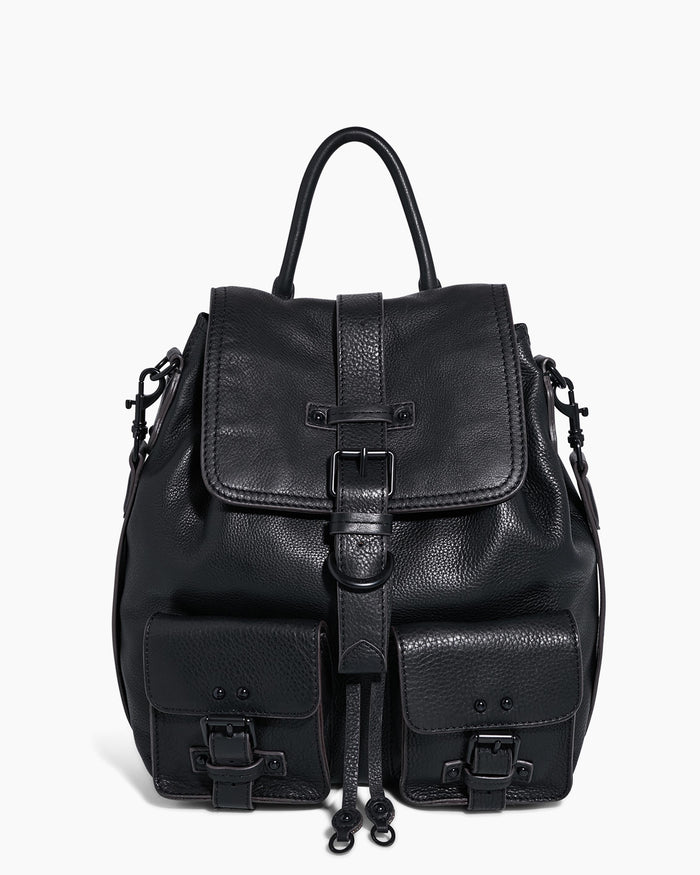 aimee kestenberg Saddle-Up Backpack Black with Shiny Black