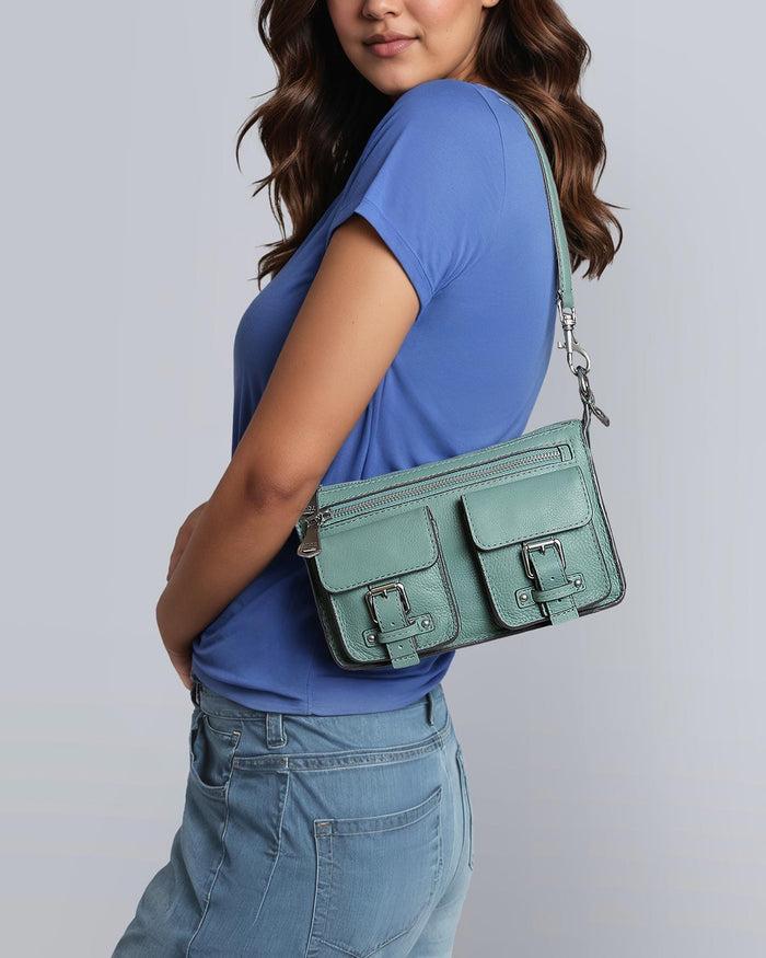 Aimee Kestenberg Saddle-Up Mini Convertible Crossbody Moss Green
