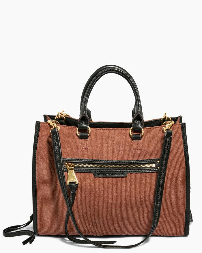 aimee kestenberg Stockbridge Triple Entry Satchel Nutshell Colorblock