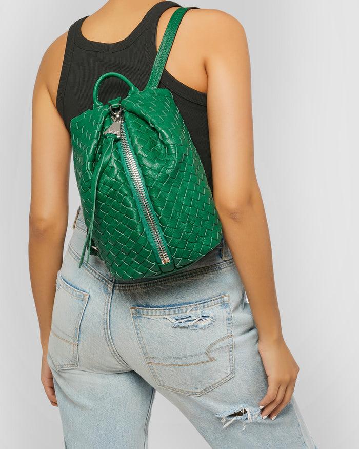 Aimee Kestenberg Tamitha Mini Backpack Kelly Green Woven