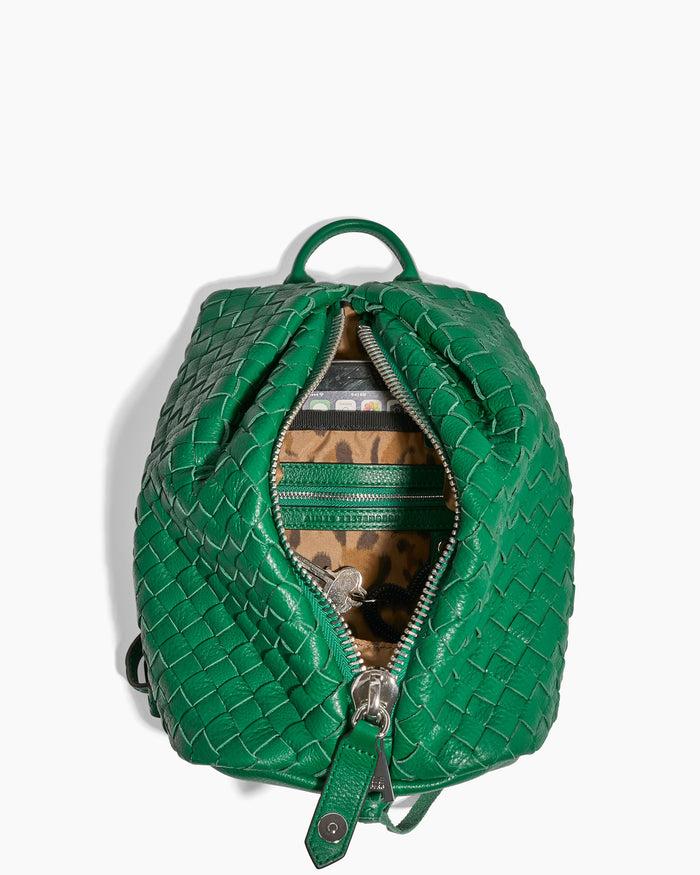 Aimee Kestenberg Tamitha Mini Backpack Kelly Green Woven