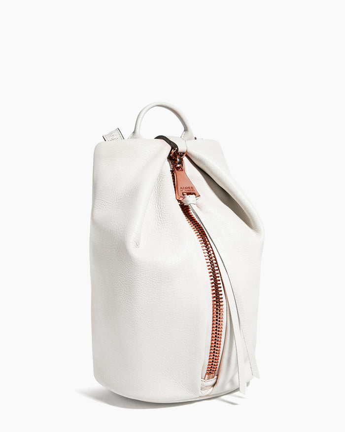 Aimee Kestenberg Tamitha Mini Backpack Vanilla Ice With Chocolate Rose Gold