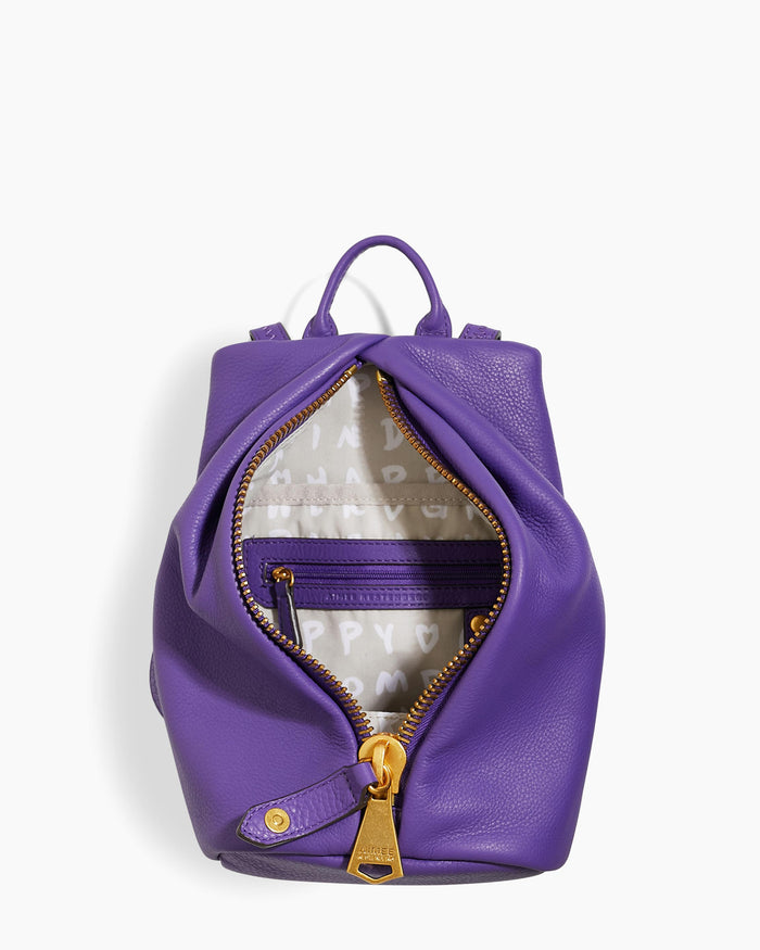 Aimee Kestenberg Tamitha Mini Backpack Violet With 14k Yellow Gold