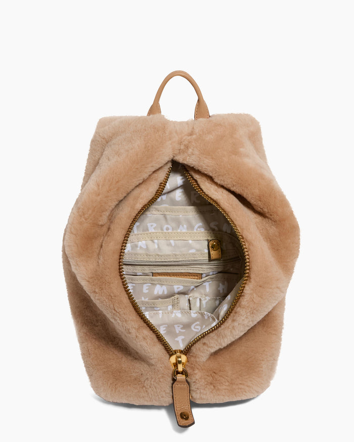 Aimee Kestenberg Tamitha Novelty Backpack Oak Shearling