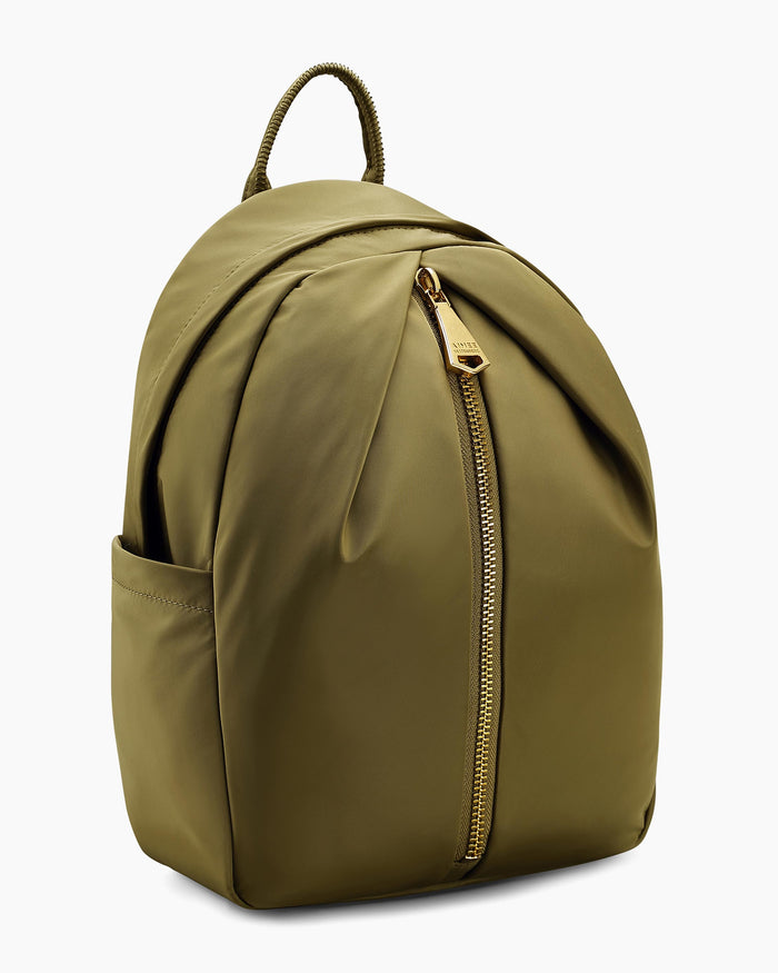 Aimee Kestenberg Tamitha Nylon Zip Around Laptop Backpack Kelp