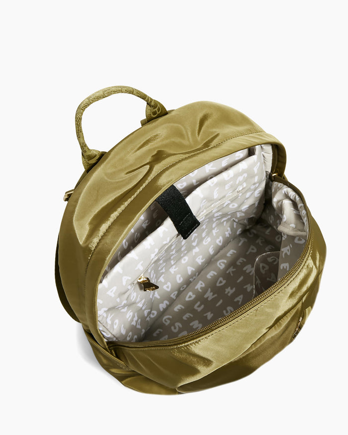 Aimee Kestenberg Tamitha Nylon Zip Around Laptop Backpack Kelp