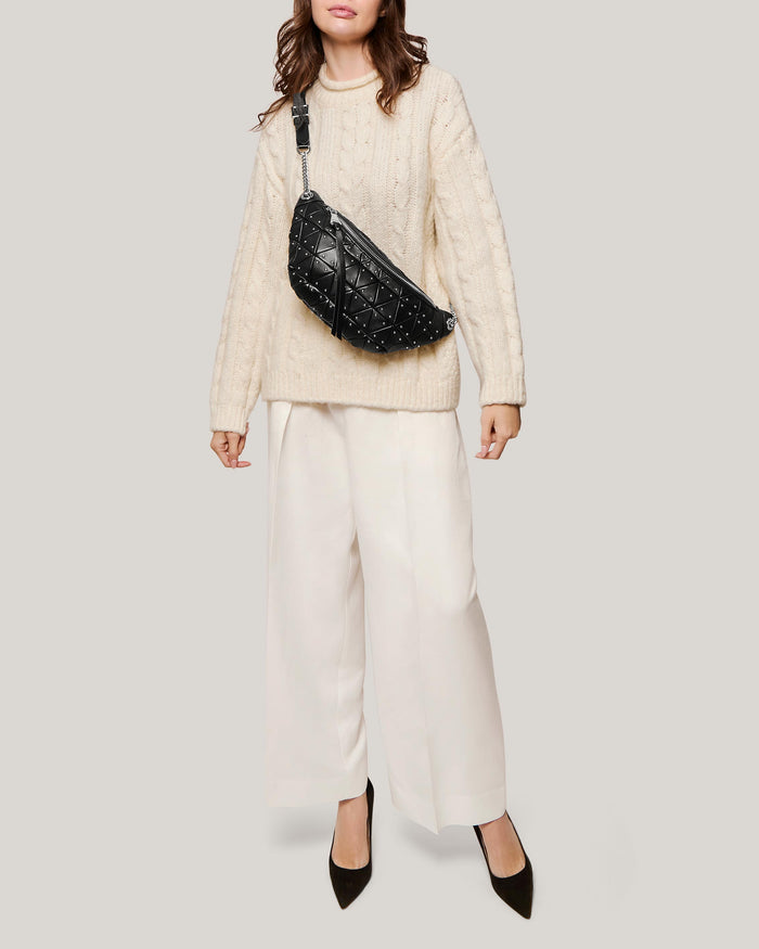 Aimee Kestenberg The Hug Convertible Sling Black Geo Studs