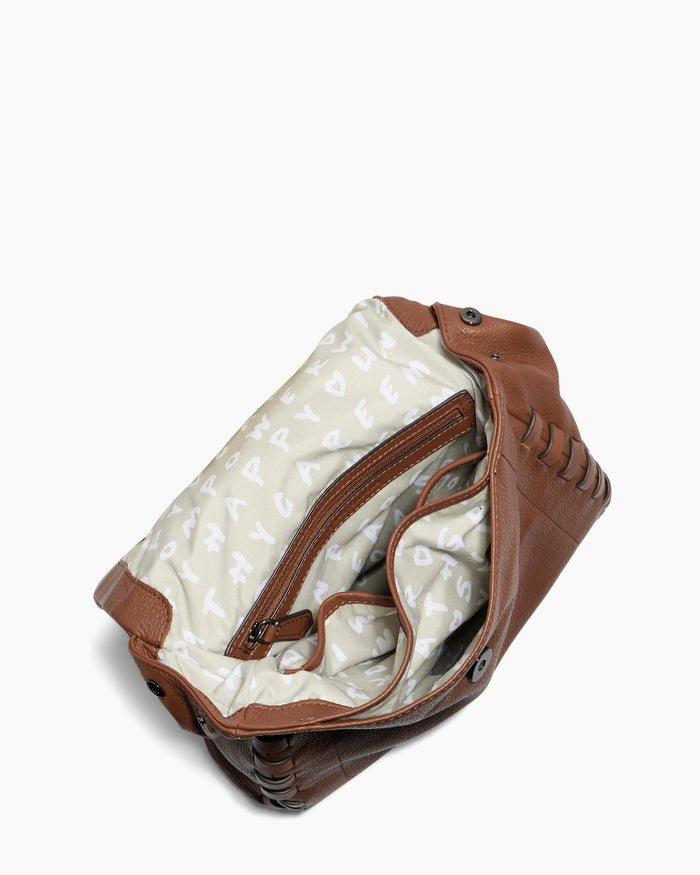 Aimee Kestenberg Zen Backpack Chestnut With Gunmetal