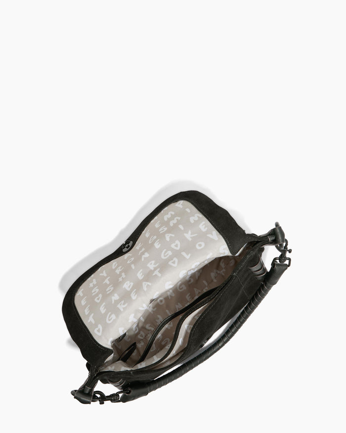 Aimee Kestenberg Zen Convertible Crossbody Black Suede
