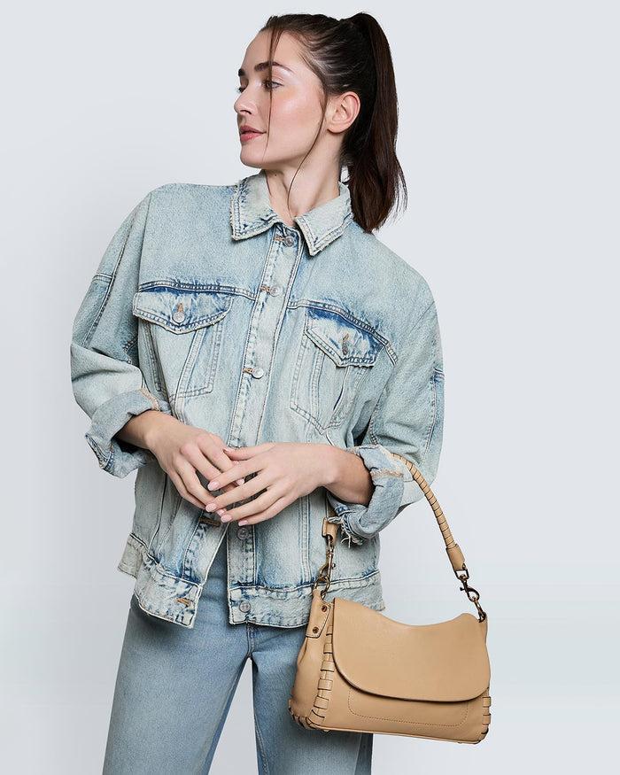 Aimee Kestenberg Zen Convertible Crossbody Camel With Nostalgic Gold