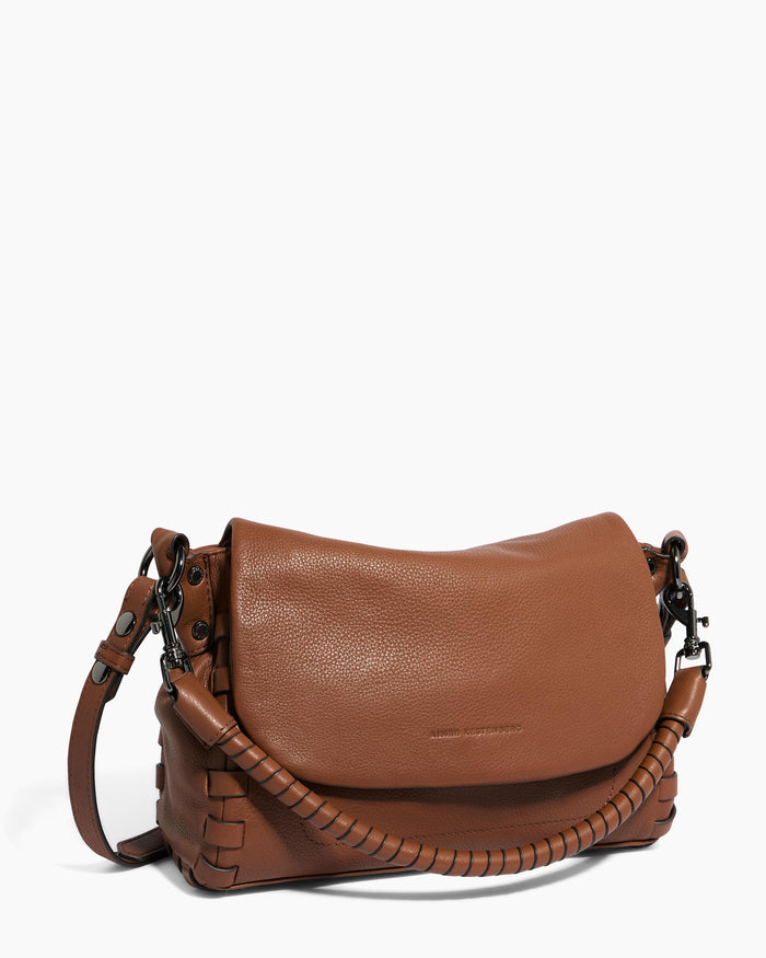 Aimee Kestenberg Zen Convertible Crossbody Chestnut Brown With Gunmetal