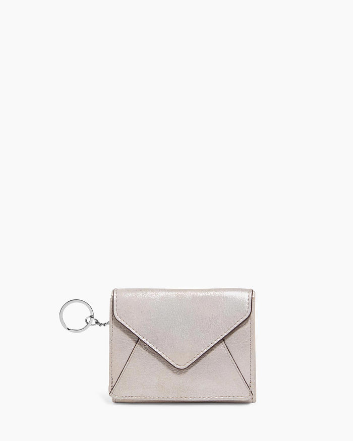 aimee kestenberg Zip It Up Trifold Wallet Silver Metallic