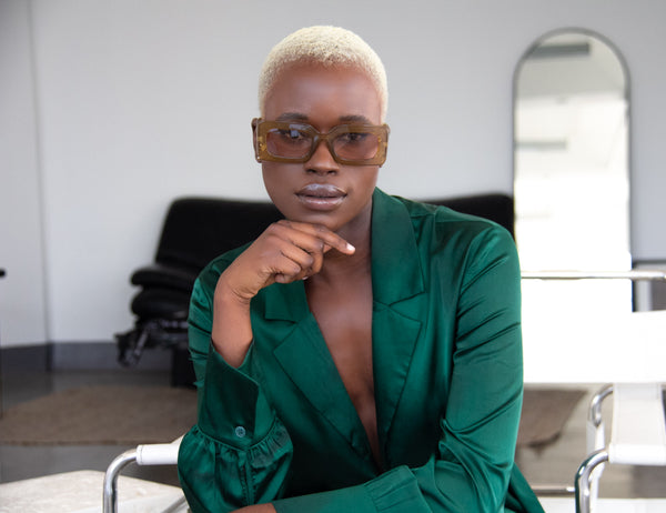 Aj Morgan 39151 Crucible - Vintage Rectangular Chunky Sunglasses