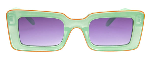 Aj Morgan 59270 Metropolis - Pastel Rectangular Chunky Sunglasses