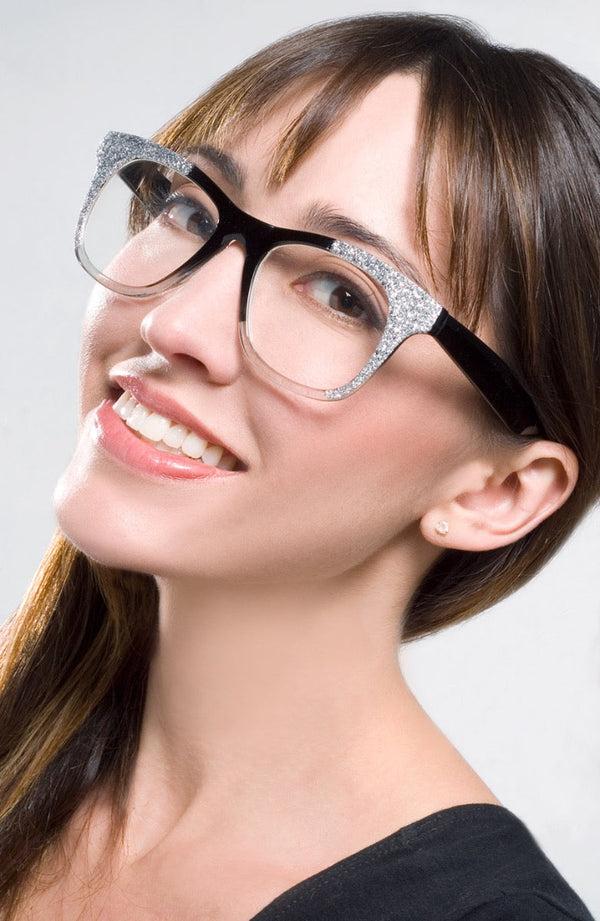 Aj Morgan Retro Glitter Sunglasses | 88316 - Stardust