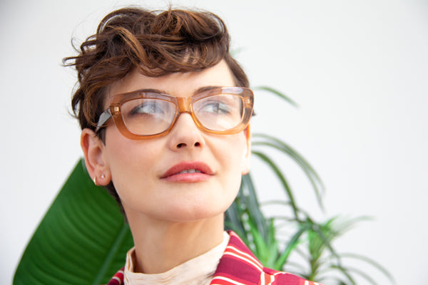 Aj Morgan Clear Lens Cat Eye Fake Reading Glasses | 3592C - Crushed (Clear Lens)