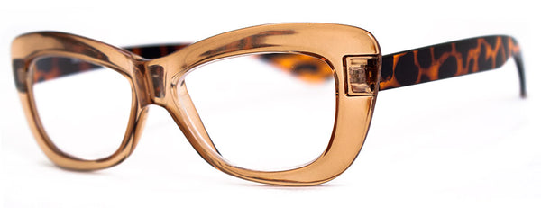 aj morgan Clear Lens Cat Eye Fake Reading Glasses | 3592C - Crushed (Clear Lens)