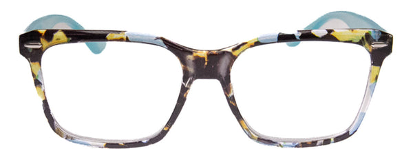 Aj Morgan Contemporary Classic Rectangular Readers In A Variety Of Tortoiseshell Hues For Women And Men / 84139 Contemporary