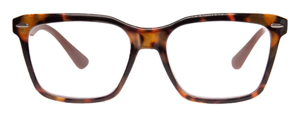 Aj Morgan Contemporary Classic Rectangular Readers In A Variety Of Tortoiseshell Hues For Women And Men / 84139 Contemporary