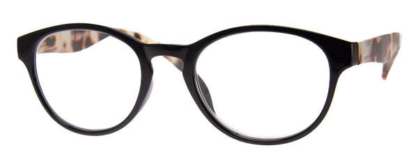 aj morgan Contemporary Oval Readers with contract temples for Women and Men / 54400 Deserving