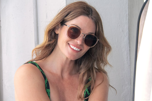 Aj Morgan Contemporary Round Sunglasses For Women And Men / Tally Ho - 84123