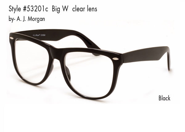 aj morgan Funky Clear Lens Sunglasses | Fake Reading Glasses | 53201C - BIG W