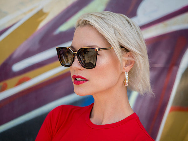 Aj Morgan Funky Rectangular Cat Eye Sunglasses For Women | Owls - 84001