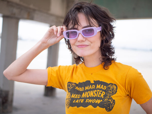 Aj Morgan Funky Retro Rectangular Sunglasses For Women | 59249 - Callie