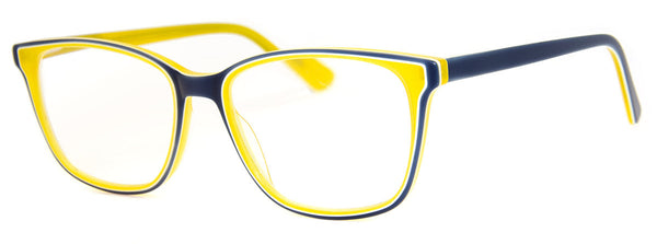 aj morgan Funky Two-Tone Rectangular Reading Glasses | 69187 - Highlight Me