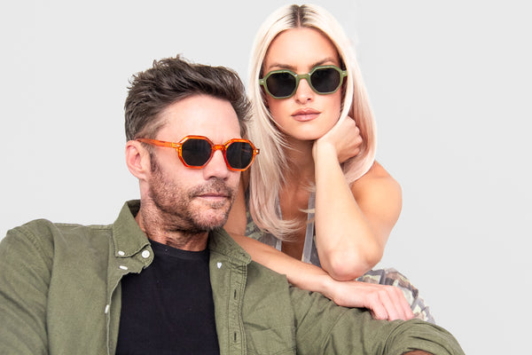 Aj Morgan Geometric Retro Sunglasses For Women And Men / Milieux - 88582