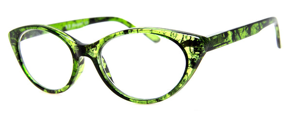Aj Morgan Glitter Embedded Cat Eye Reading Glasses | 53842 - Hot Tamales