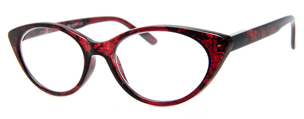 aj morgan Glitter Embedded Cat Eye Reading Glasses | 53842 - Hot Tamales