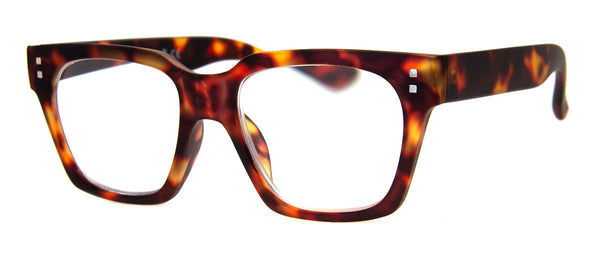 aj morgan Hip Large Rectangular Reading Glasses | Mens & Womens | 54370 - Trolley Car