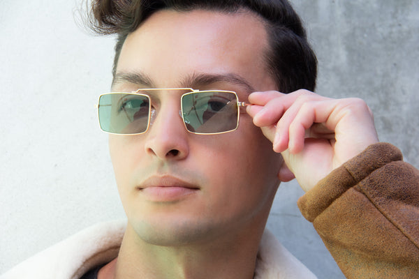 Aj Morgan Hip Rectangular Metal Sunglass Frames For Men & Women | 81017 - AC/DC