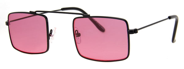 aj morgan Hip Rectangular Metal Sunglass Frames for Men & Women | 81017 - AC/DC