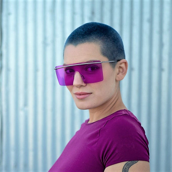 Aj Morgan Huge Shield Aviator Sunglasses For Women & Men | 59244 - Strobe