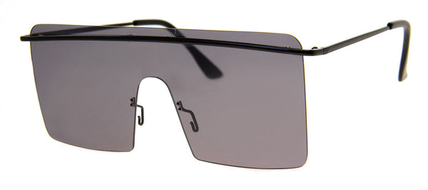 aj morgan Huge Shield Aviator Sunglasses for Women & Men | 59244 - Strobe