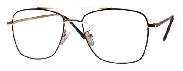 aj morgan Lightweight Slim Design Retro Round Readers with metal details / 54416 Flat Chance