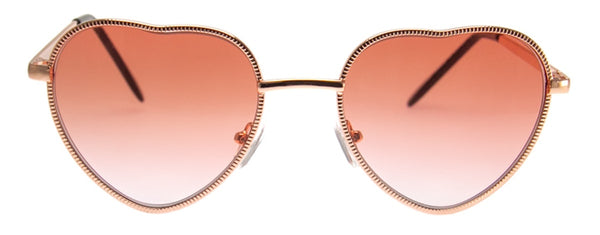Aj Morgan Metal Heart Shaped Sunglasses / 81056 - Love Me Tender