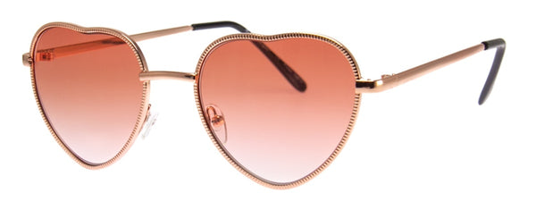 aj morgan Metal Heart Shaped Sunglasses / 81056 - Love Me Tender